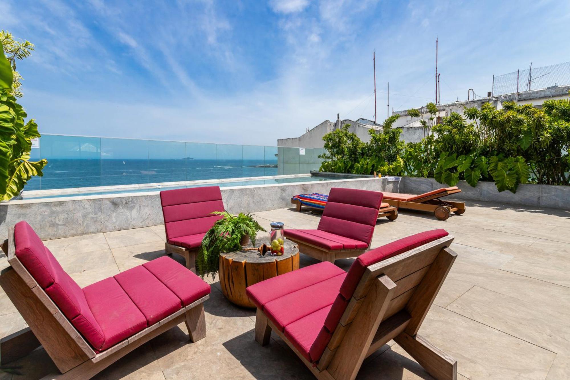 Unhotel - Luxuosos Apartamentos Na Atlantica A Beira-Mar, Copacabana ริโอเดจาเนโร ภายนอก รูปภาพ