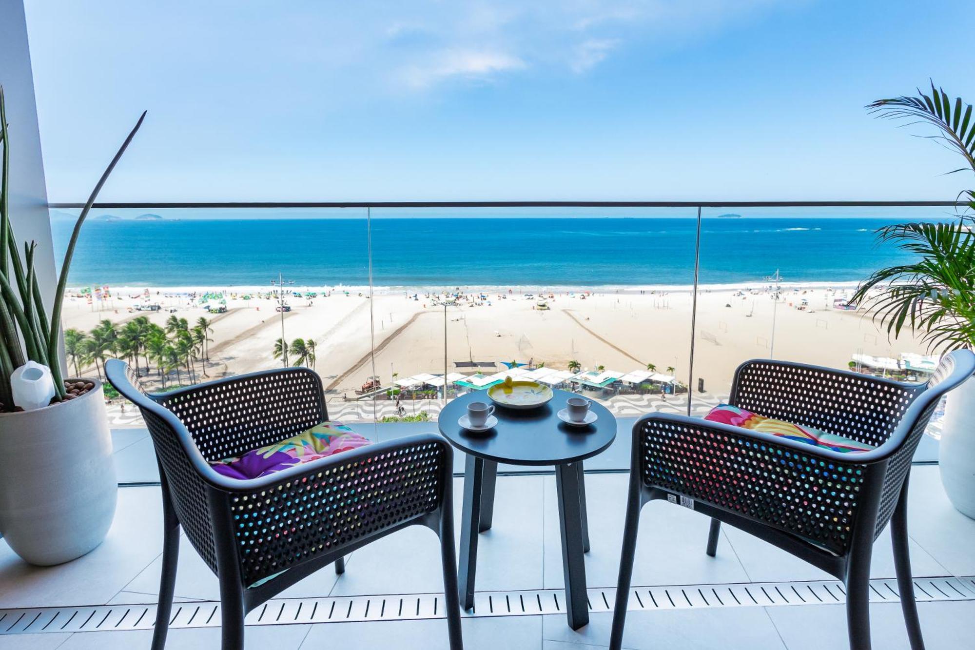 Unhotel - Luxuosos Apartamentos Na Atlantica A Beira-Mar, Copacabana ริโอเดจาเนโร ภายนอก รูปภาพ